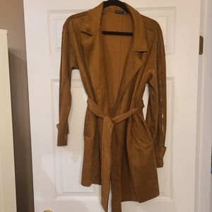 3/$75 - NWOT - Brown Suede Jacket - Black Tape - L